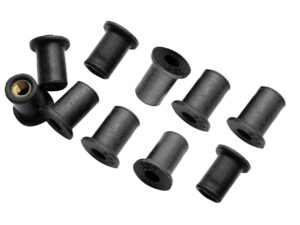 Gummi-Dübelmutter / Blindmutter M5 für 10mm Loch, 10 Stück (Spezialpreis)