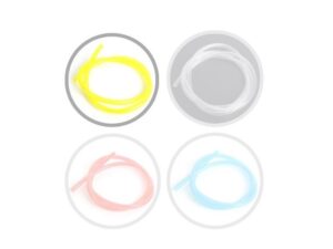 Treibstoffschlauch / Benzinschlauch 6x3.0mm Polyurethan - Benzin/Kerosen, 1 Meter - gelb