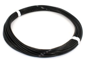 Polyurethan PU Turbinen Treibstoffschlauch Schwarz, Druckluftschlauch 4x2.5mm - 1 Meter