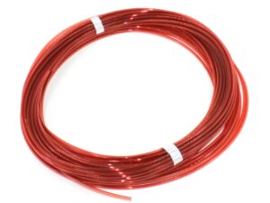 Polyurethan PU Turbinen Treibstoffschlauch orange, Druckluftschlauch 4x2.5mm - 1 Meter