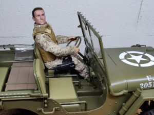 Fahrer Actionfigur zu Willys Jeep 1:6 Rochobby 1941 MB Scaler und anderen