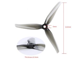 iFlight Nazgul F5 3-Blatt CW CCW Propeller 5.1x3.5/ 3-Blatt Grau