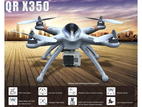 Walkera QR X350, GPS Quadrocopter, RTF-Komplettset mit DEVO D7 – Bild 3