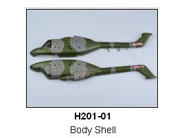 H201-01 body shell Lynx von Hubsan