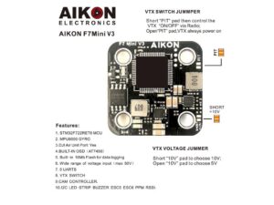 Aikon F7 Mini V3 HD - FC / Flight Controller