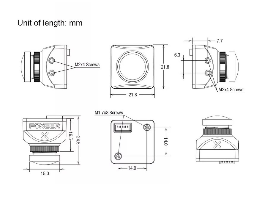 Foxeer Toothless 2 StarLight - FPV Racing Kamera - 1200TVL – Bild 4