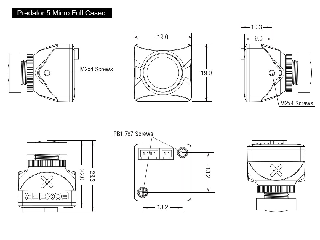 Foxeer Micro Predator 5 - FPV Racing Kamera - 1000TVL – Bild 3