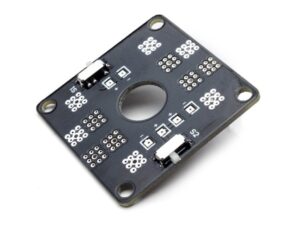 Stromverteiler Board PCB, mit 2 Schaltern, 45x45mm, 3.5gr.