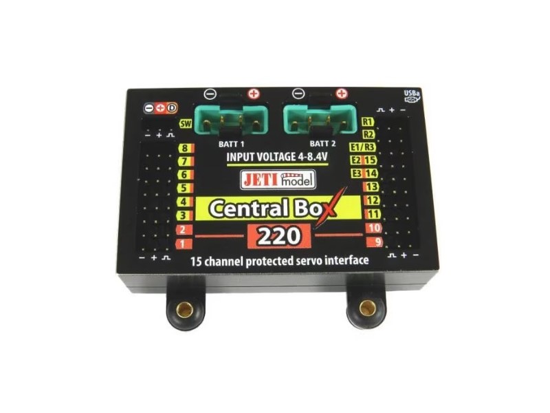 Jeti Akkuweiche Central Box 220 + 2x Rsat2 + RCSW – Bild 2