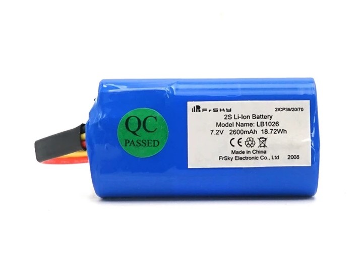 Akku Li-Ion Liion 18650 / 2S, 7.2v 2600mAh zu FrSky Horus X10 - Twin X14 – Bild 3