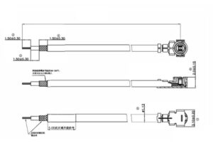 Empfängerantenne 150mm Ipex13/ Ipex1 mit Lötfahne für Frsky, Futaba usw.