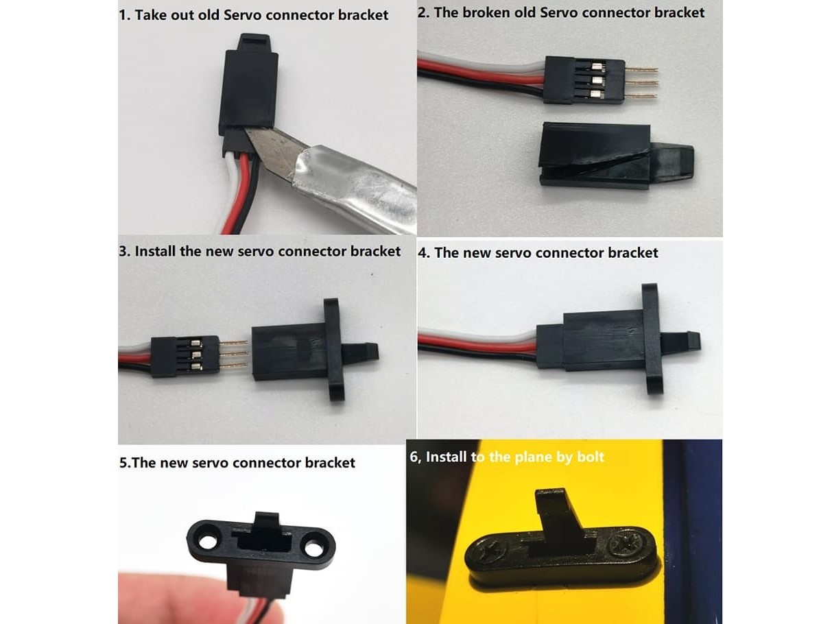 Halterung für Servostecker - Steckersicherung Futaba / JR - 10er-Set - Pilot-RC – Bild 6