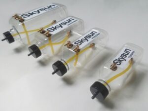 Benzintank klar, 1000ml mit Beschlag-Set und Alu-Tankverschluss, Skysun