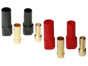 Goldkontakt Stecker XT150 / XT-150, 6mm mit Hülle, 100-150A - 2er Set