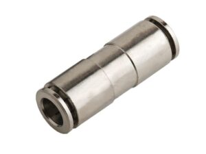 Steckverbindung Messing vernickelt 4mm (wie System FESTO)