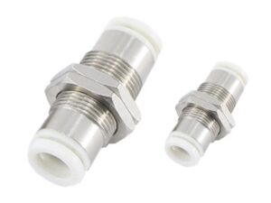 Schottverschraubung / Steckverbindung für 3mm Schlauch - Gewinde M8 (wie System Festo)