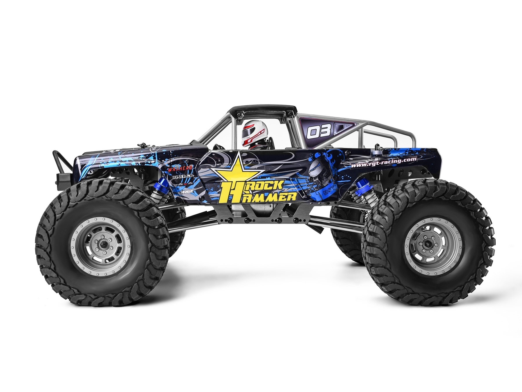 RGT-Racing Rock Hammer 1:10 - 4WD - BLAU, RTR-Set – Bild 2
