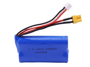 Li-Ion Akku 7.4V, 2200mAh zu Huina RC Modell 1580/1582/1583