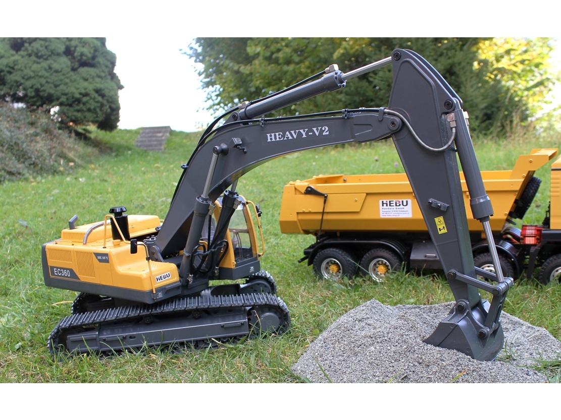 Schaufelbagger Volvo EC360 / Earth Digger 360L, 1:14 - Vollmetall, KIT-Bausatz