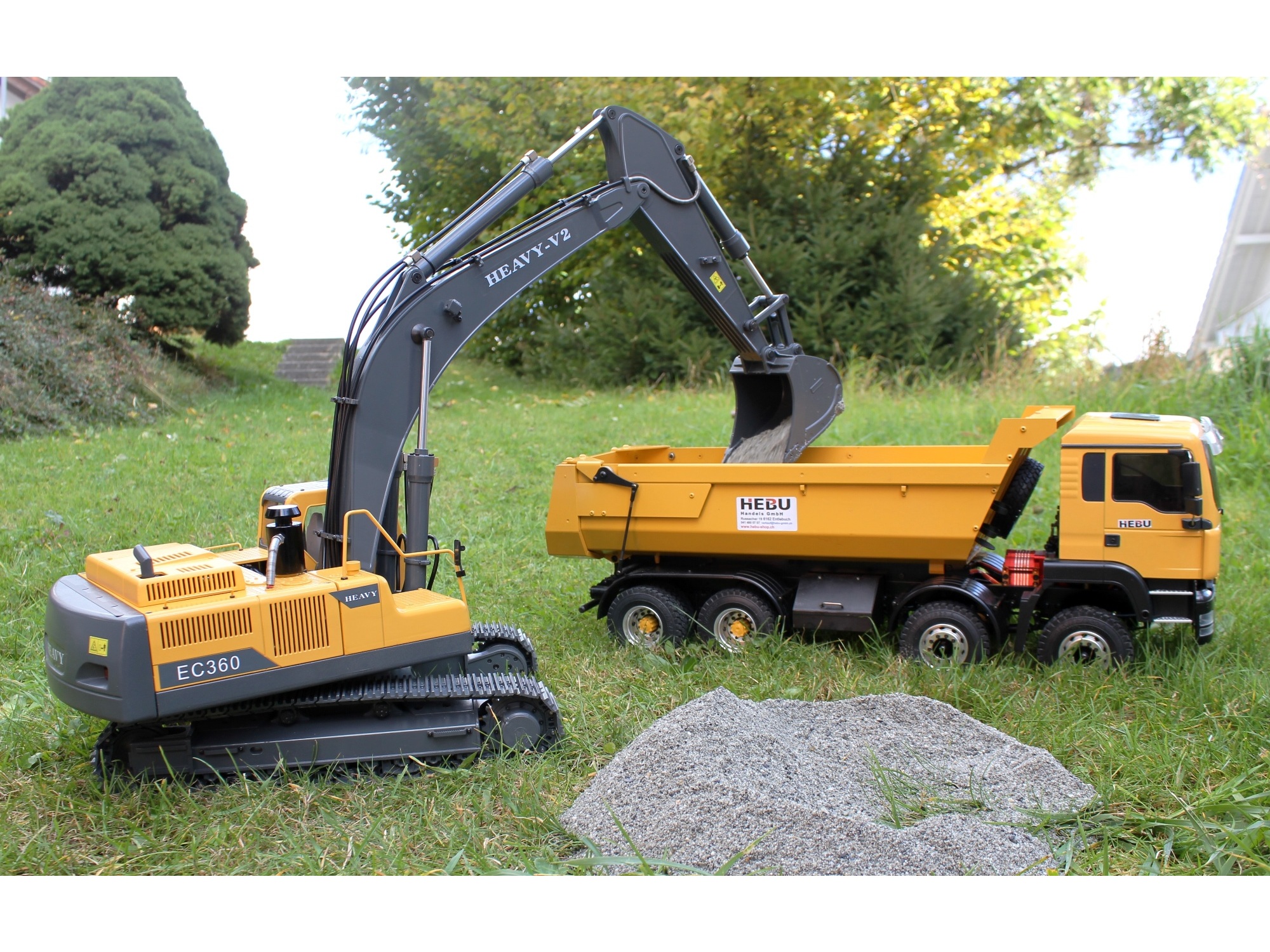 Schaufelbagger Volvo EC360 / Earth Digger 360L, 1:14 - Vollmetall, KIT-Bausatz – Bild 5