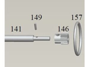 Rad-Antriebswelle zu hydr. Radlader 1:12, Teil Nr. 141 Version 1