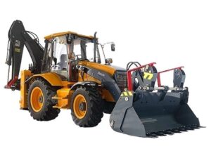 Lesu Hydraulik Vollmetall Baggerlader VOLVO AOUE-BL71, 1:14, RTR-Set