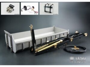 Lesu hydraulik Hakengerät / Abrollkipper / Absetzkipper  mit Mulde zu 1:14 LKWs