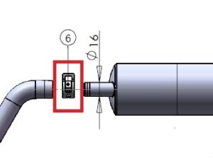 Klammer 20mm zu Kanisteranlage DLE111