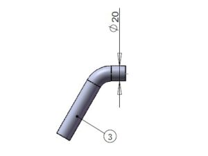 Schalldämpfer-Schlauch, Silikon zu Kanisteranlage DLE170 - 1 Stück