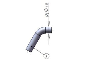 Schalldämpfer-Schlauch, Silikon zu Kanisteranlage DLE111