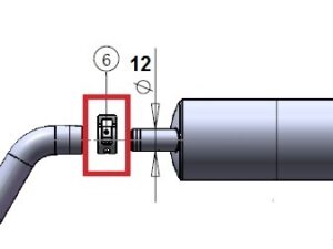 Klammer 14mm zu Kanisteranlage DLE20RA