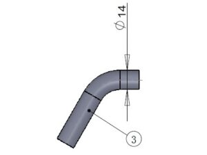 Endschalldämpfer-Schlauch, Silikon für Kanisteranlage DLE35RA und andere