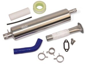 Kanister-Schalldämpfer mit Auspuffkrümmer und Smoke zu DLE35 RA