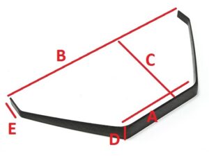 CFK / Carbon Fahrwerk, 670x230mm