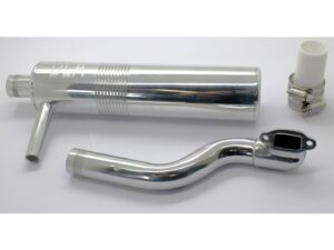 Kanister-Schalldämpfer mit Krümmer zu DLA32 und anderen 30-35ccm Mot.