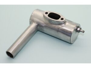 Topfdämpfer mit Smokeranschluss für 30ccm Motoren oder 60ccm Boxermotoren