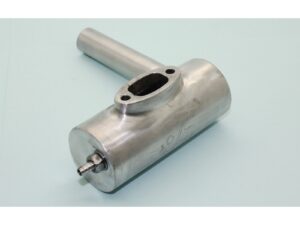 Topfdämpfer mit Smokeranschluss für 30ccm Motoren oder 60ccm Boxermotoren