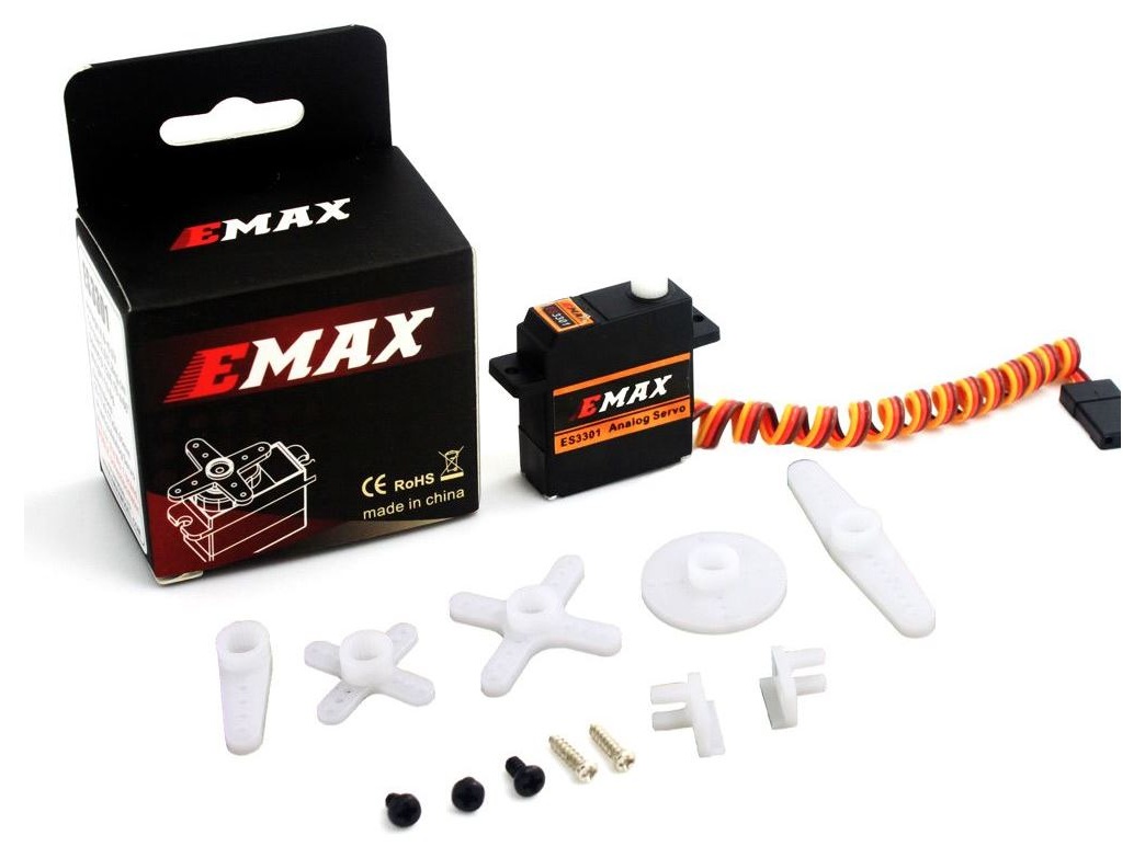 Emax Flächenservo ES3301, 10.6gr, 2.2kg Stellkraft, 9mm – Bild 4