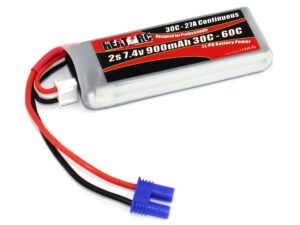 HEAT-RC, LiPo Akku 2S / 7.4V 900mAh 30C - EC2