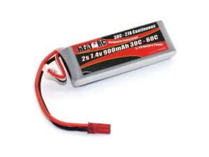 HEAT-RC, LiPo Akku 2S / 7.4V 900mAh 30C - JST