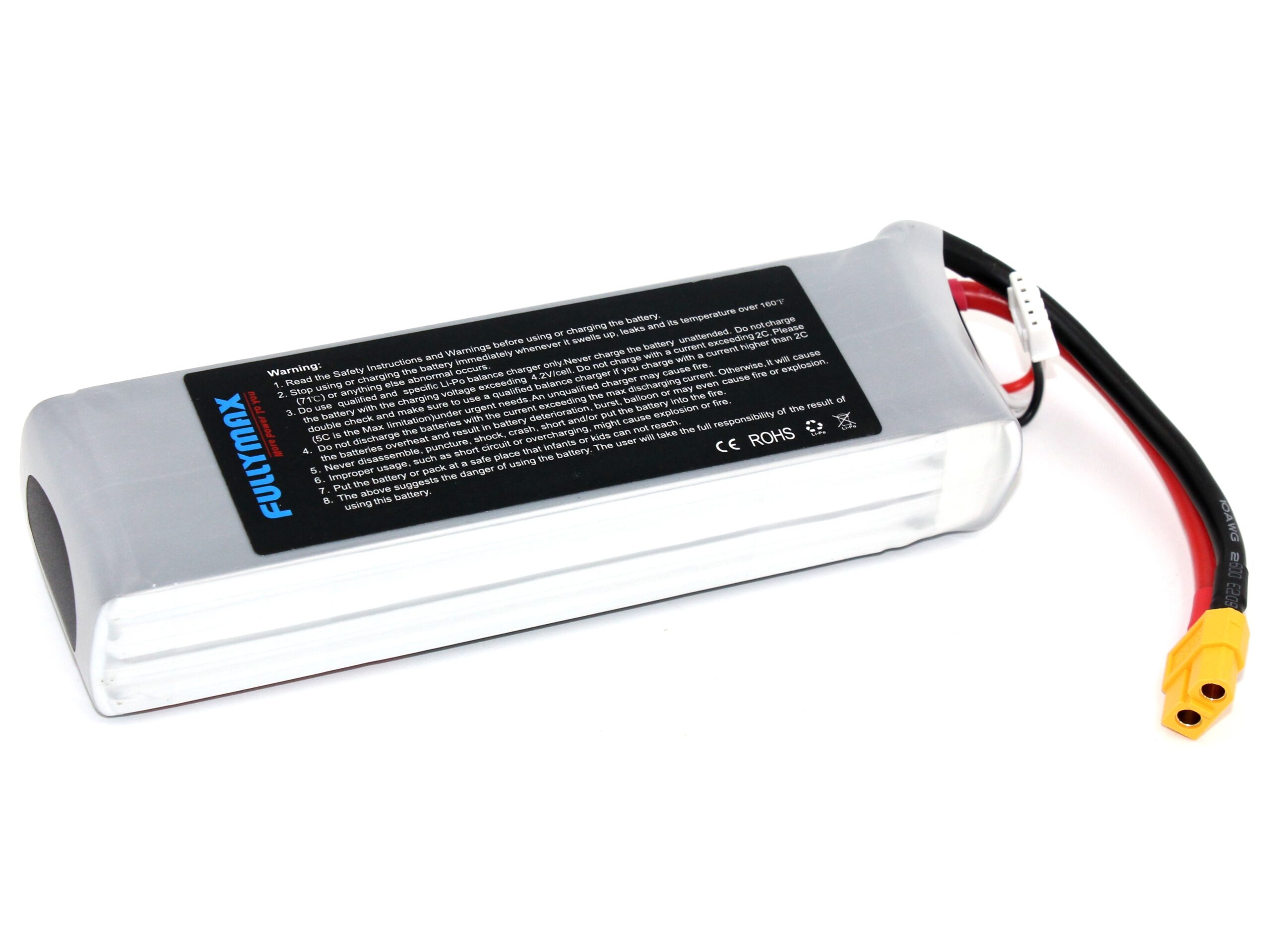 HEAT-RC, LiPo Akku 4S / 14.8V, 4500mAh 40C-80C - XT60 – Bild 2