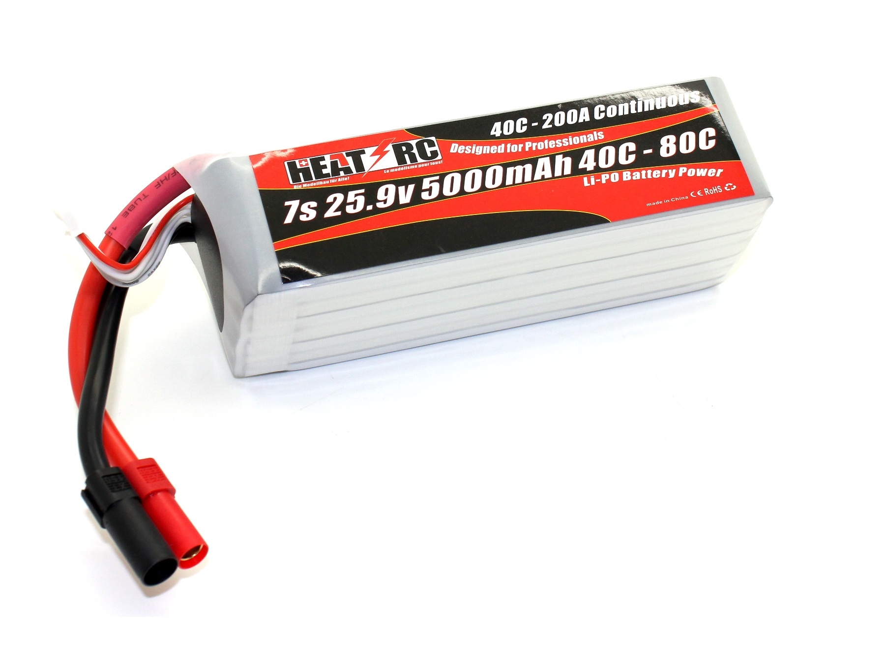 HEAT-RC, LiPo Akku 7S / 25.9V, 5000mAh 40C-80C - XT150 – Bild 2