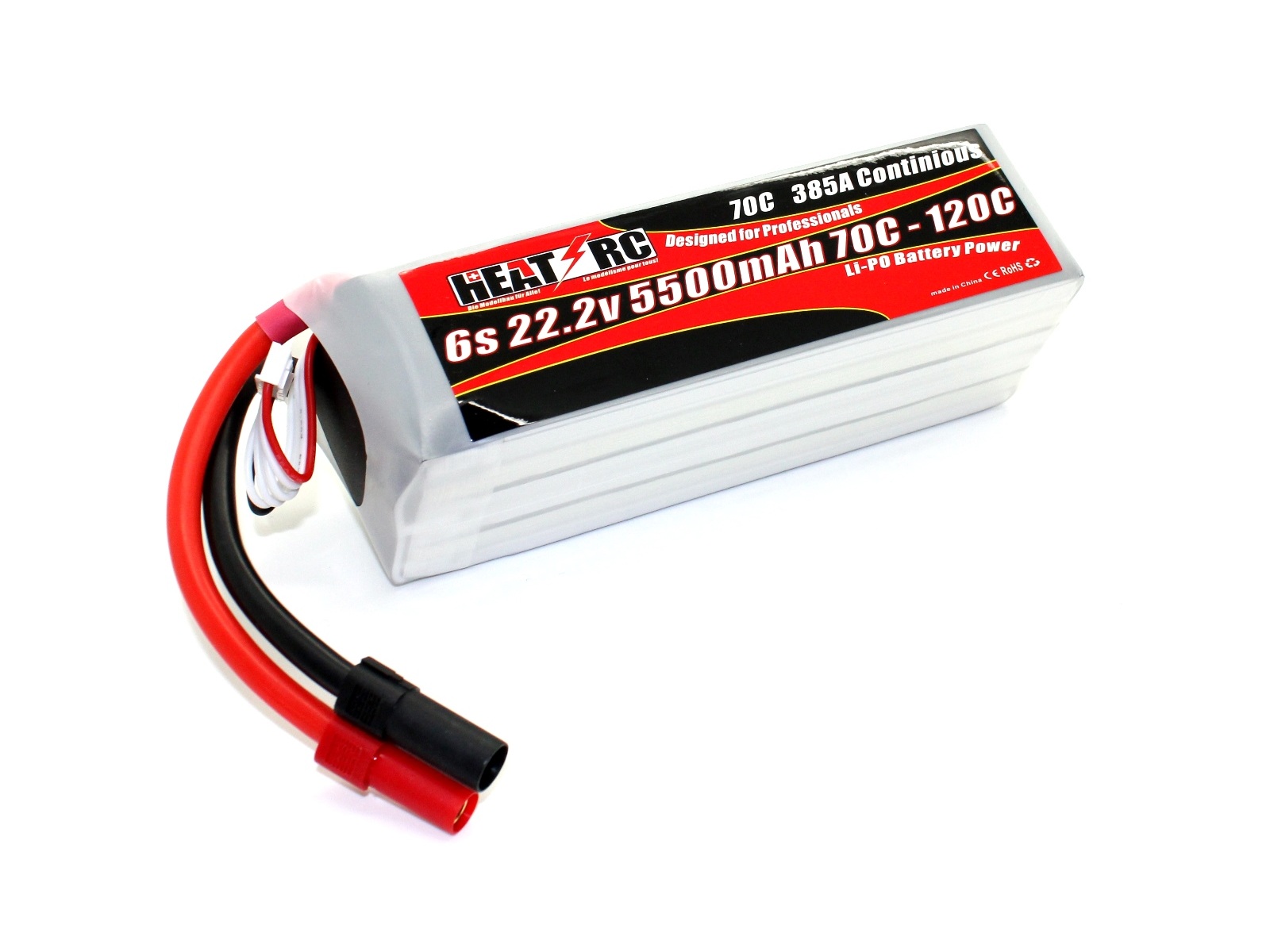 HEAT-RC, LiPo Akku 6S / 22.2V, 5500mAh 70C-120C - XT150