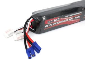 HEAT-RC / Fullymax Helikopter LiPo Akku 12S - 2x 22.2V / 12S - 5600mAh 80C - EC5