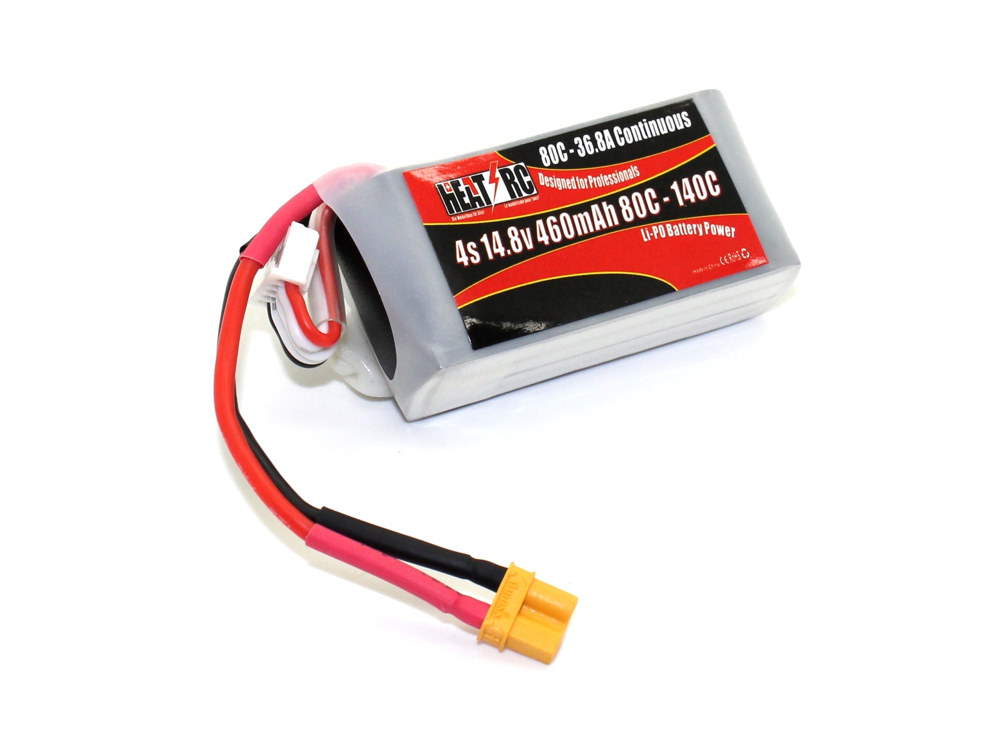 HEAT-RC, LiPo Akku 4S / 14.8V, 460mAh, 80C - XT30
