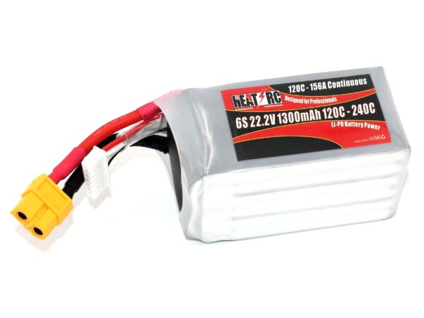 HEAT-RC, LiPo Akku 6S / 22.2V, 1300mAh 120C-240C - XT60