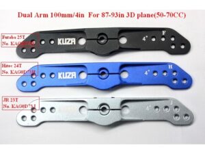 KUZA ALU-Servoarm doppelt 23T, 100mm für JR Servos