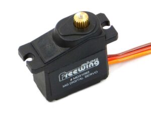 Servo 9 Gramm, reverse, mit Metallgetriebe, digital, 300mm Kabel, Freewing - MD31093R-300