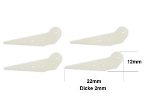 Ruderhorn-Set GFK für Segler von RCRCM - 4er Set