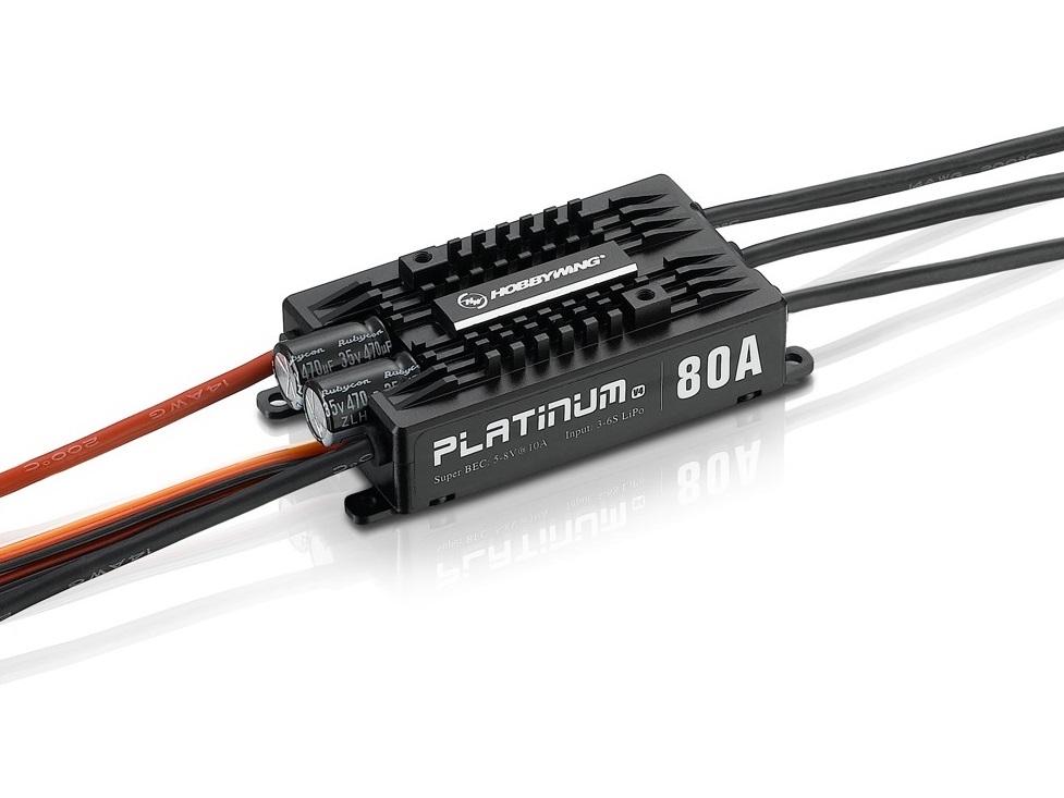 Hobbywing Platinum Regler 80A V4, 3-6S, BEC 7A
